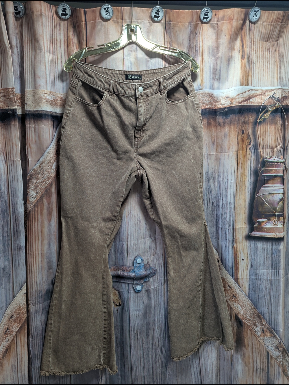 Versona Brown Wide Leg Jeans